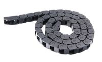 1m Black Plastic Drag Chain Cable Carrier for CNC Router Mill (10mm x 10mm)