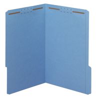 Pendaflex Fastener Folders, 1/3 Cut, Reinforced Tab, 2 Fasteners, Legal Size, Blue, 50 Folders Per Box (27040)