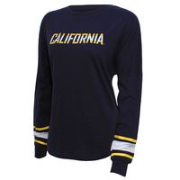 NCAA California Golden Bears Women's Campus Specialties Long Sleeve Fan Tee, XX-Large, Navy