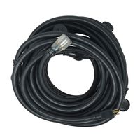Southwire 65039101 12/3 50-Ft. Generator Power Cord, Black