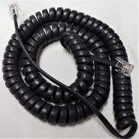 5 Pack of Black 12' Ft Handset Cords for Inter-Tel Phone 8000 Series 550 8500 8520 Axxess (Jaguar) 8560 5508500 5508520 5508560 Tail/Lead/Leader Charcoal Gray Slate Curly Coil Lot by DIY-BizPhones