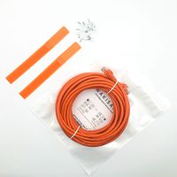 WAKISAKI High-Speed (10Gbps) Cat-6 Network Cable Patch Cord - for Video Gaming, TV, Laptop, PC, Printer, Router, Server, Modern, Hub, with Cable Straps and Cable Clips (40 Feet)