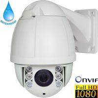 Urban Security Group IP PTZ 2MP 1080P 10x Optical Zoom 4" Speed Dome Security Camera : 5-50mm Motorized Zoom & Auto-Focus HD Lens : ONVIF, IP66 Weatherproof, Pan Tilt Zoom, Auto Flip : Phone App