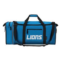 Officially Licensed NFL Detroit Lions "Steal" Duffel Bag, Blue, 28" x 11" x 12"