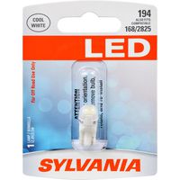 SYLVANIA 194 T10 W5W White LED Bulb, (Contains 1 Bulb)
