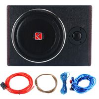 8" 600W Active Under Seat Car Sub Woofer Stereo Power Amplifier Enclosure Speaker