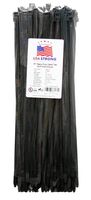 Heavy-Duty Cable Ties, Premium Zip Ties for Cable Management - Nylon (15 Inch (100 Pack), Black)