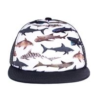 Knuckleheads Clothing Baby Boy Infant Trucker Sun Hat Toddler Mesh Baseball Cap Sharks XS 43 cm 6 to 12 Months