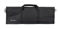 Messermeister 12-Pocket Heavy Duty Nylon Padded Knife Roll, Luggage Grade and Water Resistant, Black