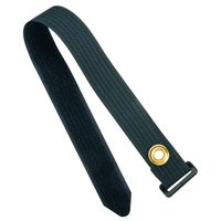 Panduit UGCTC3S-X0 Ultra-Cinch Hook & Loop Tie with Center Mount Grommet, 12.0-Inch Length, Black (10-Pack)