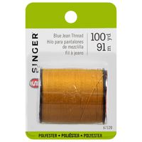 SINGER 67120 Blue Jean Thread, 100 Yards, Old Gold