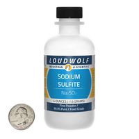Loudwolf Sodium Sulfite/Fine Powder / 4 Ounces / 99.9% Pure Food Grade/Ships Fast from USA