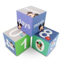 Disney Baby Boys Character Milestone Block Set, Mickey Mouse, Size