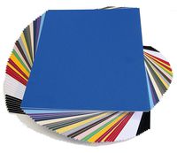 Pack of 50 Sheets 8x10 Uncut mat matboard Mix Color