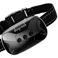 DogRook Rechargeable Bark Collar - Humane, No Shock Training - Action Without Remote - Vibration & Sound Care Modes - for Small, Medium, Large Dogs Breeds - No Harm Deterrent Vibrating Control