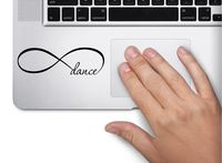Infinity Dance Symbol Decal Funny Laptop Skin Macbook Trackpad Keypad Sticker Window