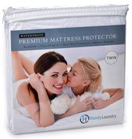 Twin Mattress Protector, Waterproof, Breathable, Blocks Dust Mites, Allergens, Smooth Soft Cotton Terry Cover. The Premium Mattress Protector will surely increase the life of your mattress.