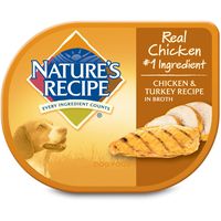 Nature's Recipe Wet Dog Food, Chicken & Turkey in Broth Recipe, 2.75 Ounce Cup (Pack of 12)