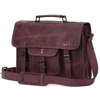 Rustic Town 15 inch Leather Laptop Messenger Bag Computer Satchel Briefcase Bag