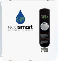 EcoSmart ECO 27 Electric Tankless Water Heater, 27 KW at 240 Volts, 112.5 Amps with Patented Self Modulating Technology