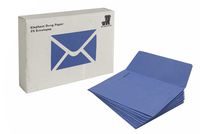 Mr. Ellie Pooh Handmade Fair Trade Elephant Dung Paper A7 Dark Blue Envelopes (25 Pieces)