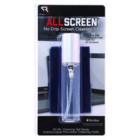 Read Right No-Drip Screen Cleaning Kit, 30mL Gel Spray with 10.5" x 6" Microfiber Cleaning Cloth (RR15044)
