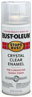 Rust-Oleum 7701830 - 6 PK Stops Rust Spray Paint, Enamel, 12 Fl. Oz. Aerosol Can, Gloss Crystal Clear (Pack of 6)