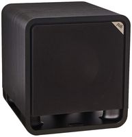 Polk Audio HTS 10 Powered Subwoofer with Power Port Technology | 10" Woofer, up to 200W Amp | For the Ultimate Home Theater Experience | Modern Sub that Fits in any Setting | Washed Black Walnut