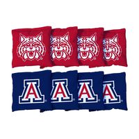 Victory Tailgate NCAA Collegiate Regulation Cornhole Game Bag Set (8 Bags Included, Corn-Filled) - Arizona Wildcats