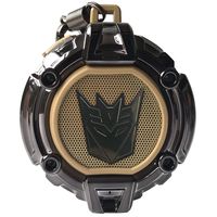 Transformers:Bluetooth v4.2 Speaker LED Decepticon Symbol Projector,Build-in Microphone,Hands-Free Rechargeable Water/Dust Resistance,Megatron Gunmetal