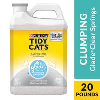 Purina Tidy Cats Clumping Cat Litter, Glade Clear Springs Multi Cat Litter - (2) 20 lb. Jugs