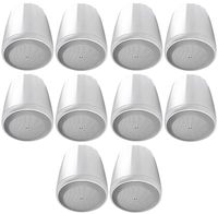 10 JBL Control 65P/T-WH 5.25" 70v White Pendant Speakers For Restaurant/Bar/Cafe