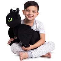 Franco Kids Bedding Super Soft Plush Snuggle Cuddle Pillow, One Size, How to Train Your Dragon Toothless