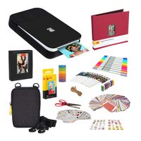 KODAK Smile Instant Digital Printer (Black/White) Complete Scrapbook Kit