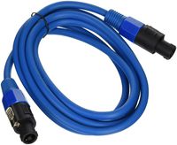 Seismic Audio TW12S10Blue-Pair Pair of 12 Gauge 10-Feet Blue Speakon to Speakon Speaker Cable