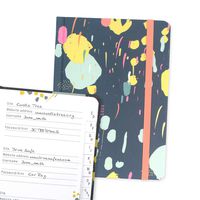 Password Book with tabs. Boxclever Press hardback Password Organizer with alphabetized tabs. Small Pocket Size Password Keeper for Internet login, Website Address, username. (Multi)