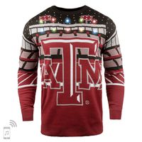 FOCO NCAA Texas A&M Aggies Mens Light Up Bluetooth Speaker Sweaterlight Up Bluetooth Speaker Sweater, Team Color, Medium