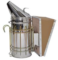 VIVO Stainless Steel Bee Hive Smoker with Heat Shield | Beekeeping Equipment (BEE-V001)