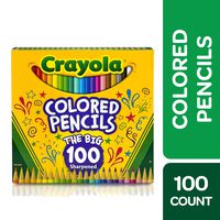 Crayola Colored Pencils Adult Coloring Set, Gift Age 8+ - 100 Count