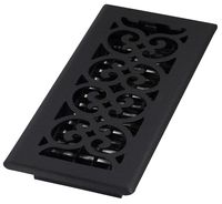 Decor Grates ST410 Floor Register, 4-Inch by 10-Inch, Textured Black