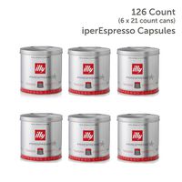 illy Coffee, iperEspresso Capsule, Medium Roast Espresso Pods, Compatible with illy iperEspresso Machines, 21 Count (Pack of 6) (Packaging may Vary)