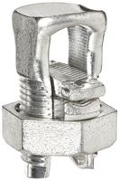Morris Products 90420 Split Bolt Connector With Spacer, Dual Rate For Copper and Aluminum Conductors, 3/0 AWG, 2/0 - 2/0 Max Run To Max Tap, 1 - 14 Min Run To Min Tap, 2/0 - 14 Max Run To Min Tap, 2 - 2 Min Equal Tap and Run, 385inlb Torque