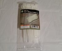 Storehouse Cable Ties 100 Pc. White 7 Inch