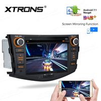 XTRONS 7" Android 7.1 Quad Core 16G ROM Capacitive Touch Screen Car Stereo Radio DVD Player Screen Mirroring Function OBD2 DVR for Toyota RAV4 (2006-2012)