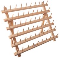 June Tailor Wood Mini-Mega Rack II 60 Spool w/Leg WooDminiMegaRakII60SpoolswLegs