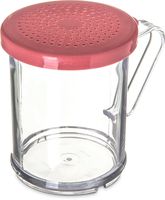 Carlisle 425055 Polycarbonate Shaker/Dredge with Medium Ground Lid, 1 Cup Capacity, Rose