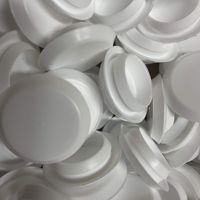 50 3/4" White Plastic Flush Type Hole Plugs 1" Head