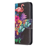 Lomogo Leather Wallet Case for Huawei Mate 30 Lite/nova 5i Pro with Stand Feature Card Holder Magnetic Closure, Shockproof Flip Case Cover for Huawei Mate30 Lite - LOBFE090330 L10