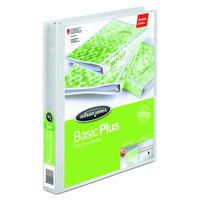 Wilson Jones Print Won't Stick Flexible Poly Round Ring View Binder, 1 Inch, Letter Size, Customizable, Clear (A7043337D)