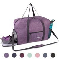 Sports Gym Bag with Wet Pocket & Shoes Compartment, Travel Duffel Bag for Men and Women Lightweight, Purple